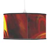 Raw Fury Painted Abstract Ceiling Lamp (Back)