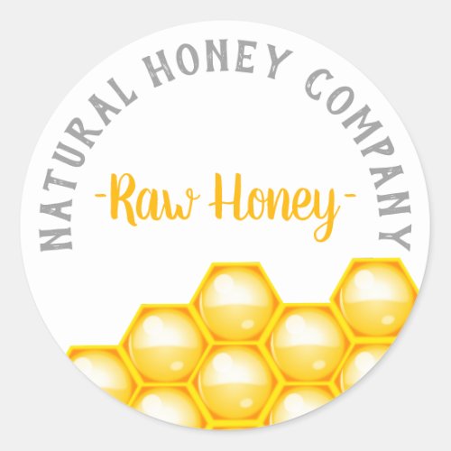 Raw Honey Classic Round Sticker