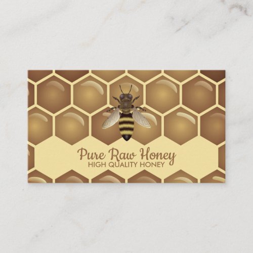 Raw Honey Seller Business Card