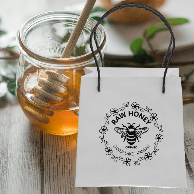 Raw Honey Small Business Packaging, Large Rubber Stamp (Creator Uploaded)