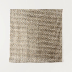 Raw Linen: Natural Textured Fabric. Tapestry