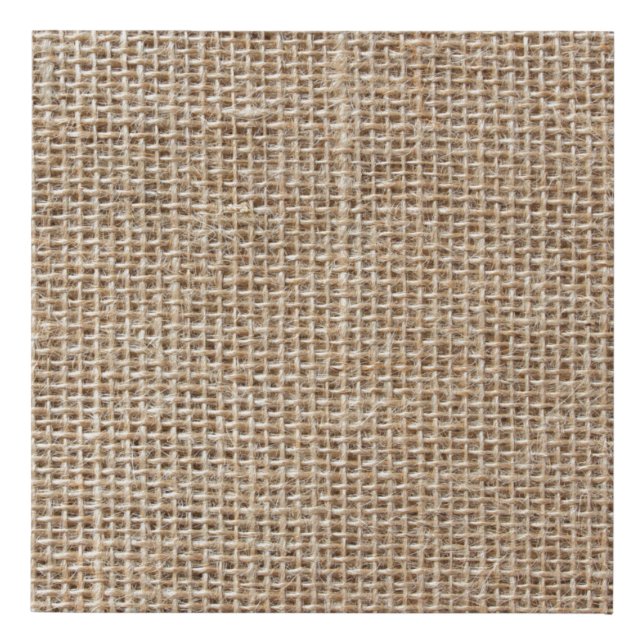 Raw linen texture faux canvas print (Front)