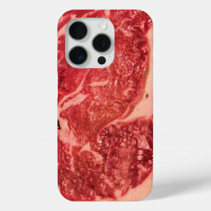 Raw Meat Ribeye Steak iPhone 15 Pro Case