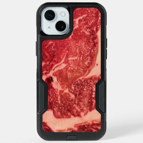 Raw Meat Ribeye Steak iPhone 15 Plus Case