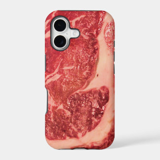 Raw Meat Ribeye Steak Texture iPhone 17 Case