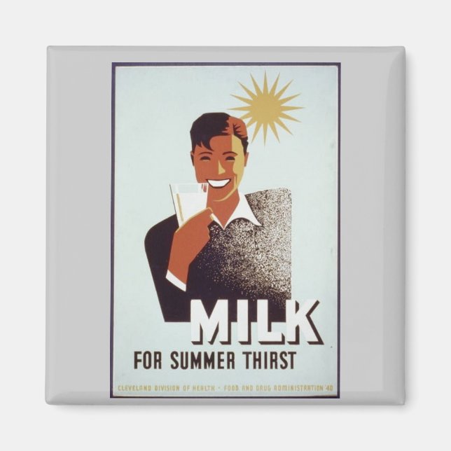 Raw milk Gifts and T-shirts Magnet (Front)