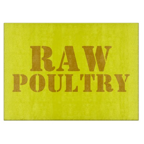 Raw poultry cutting board