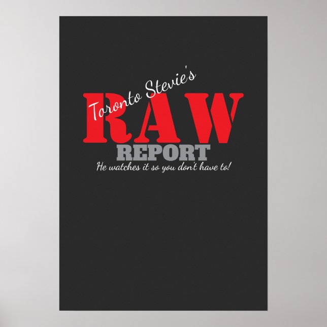 RAW REPORT!!! POSTER (Front)