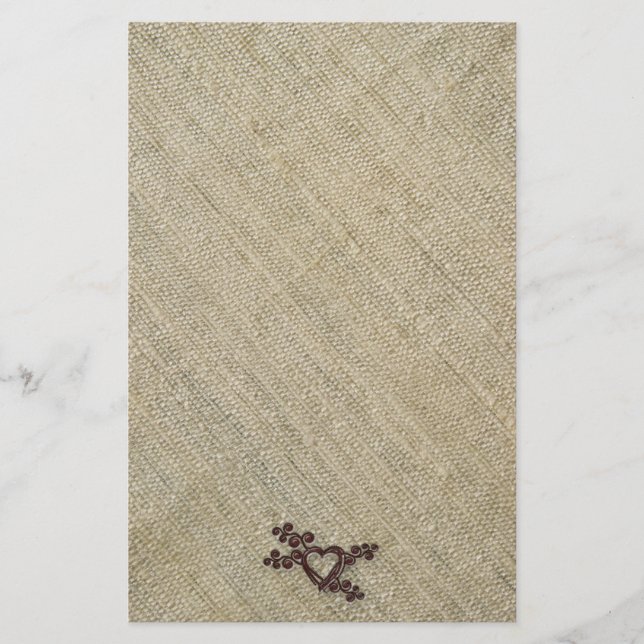 raw silk stationery (Front)