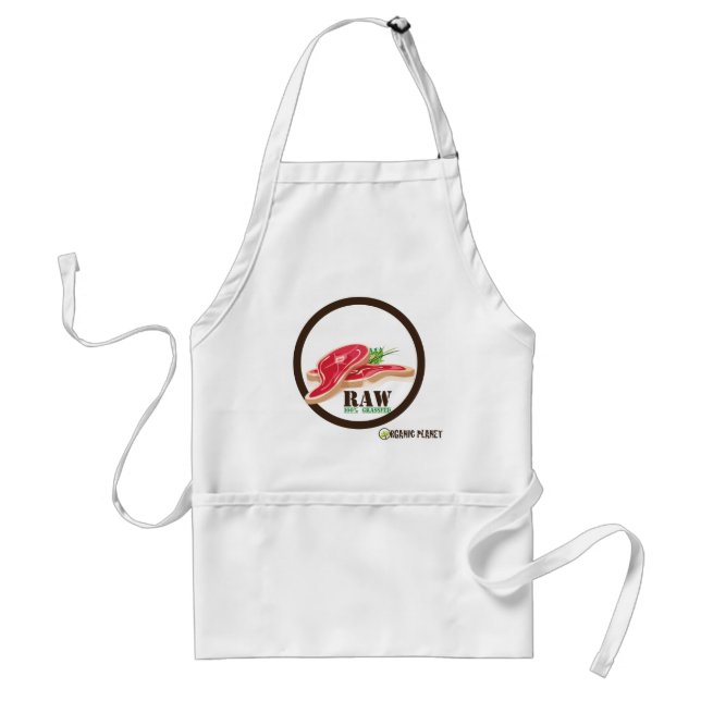 Raw Steak Organic Planet Apron (Front)