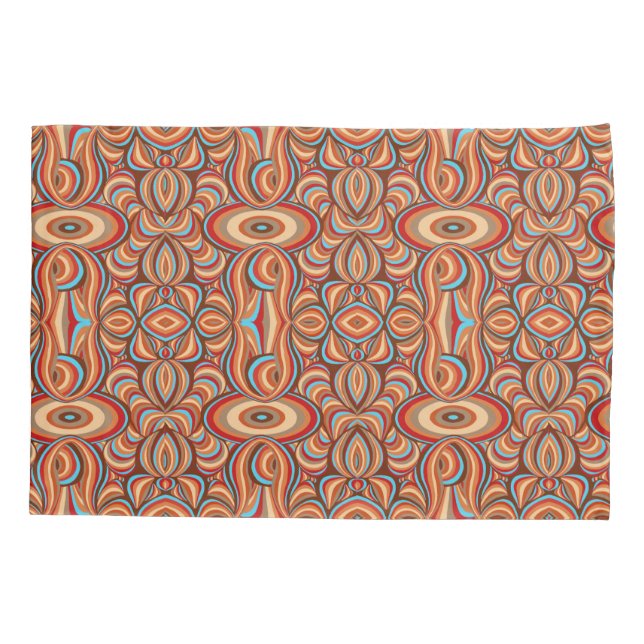 Raw Swirls Reversible Pillow Case (Back)