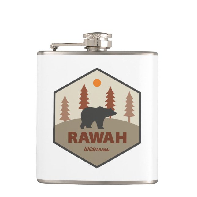 Rawah Wilderness Colorado Bear Flask (Front)