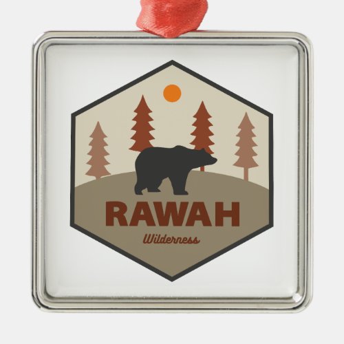 Rawah Wilderness Colorado Bear Metal Ornament