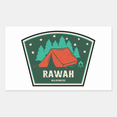 Rawah Wilderness Colorado Camping Rectangular Sticker
