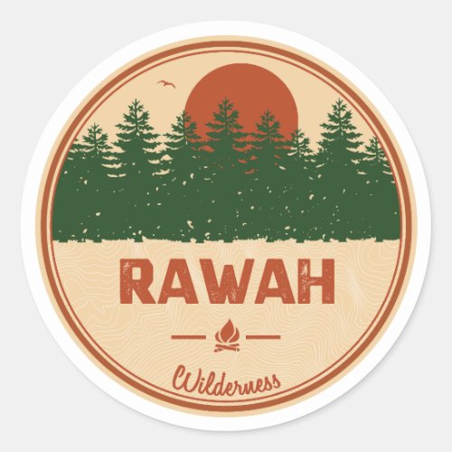Rawah Wilderness Colorado Classic Round Sticker