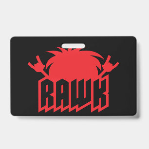 RAWK! Heavy Metal Headbanger Energy Badge