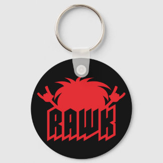 RAWK! Heavy Metal Headbanger Energy Keychain