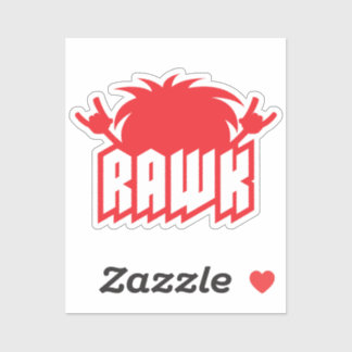 RAWK! Heavy Metal Headbanger Energy Sticker