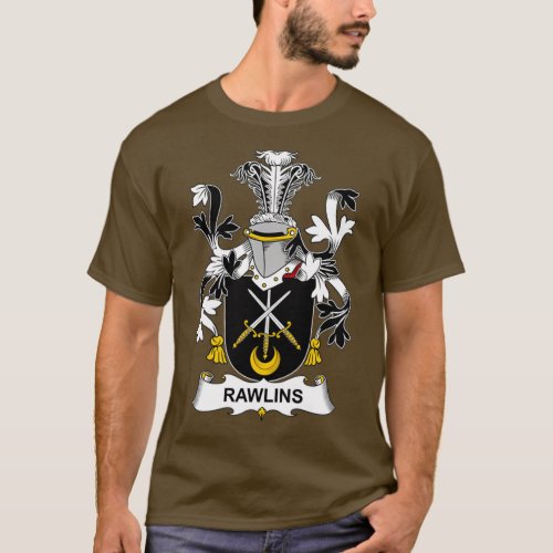 Rawlins Coat of Arms Family Crest  T_Shirt