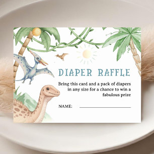 Rawr Boy Dinosaur Baby Shower Enclosure Card