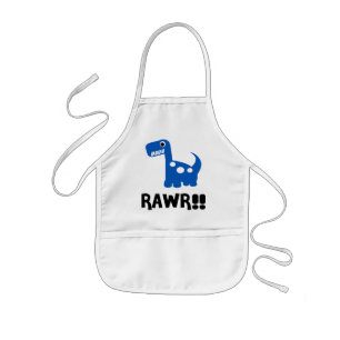 Rawr Dino Blue Kids' Apron