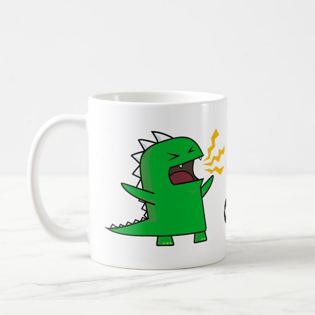 RAWR Dino - customizable! Coffee Mug (Left)