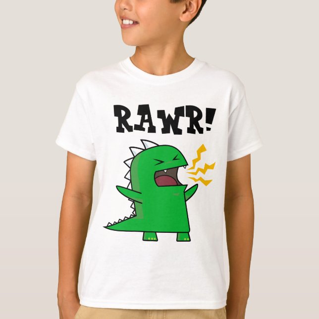 RAWR Dino - customizable! T-Shirt (Front)