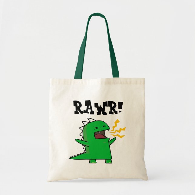 RAWR Dino - customizable! Tote Bag (Front)