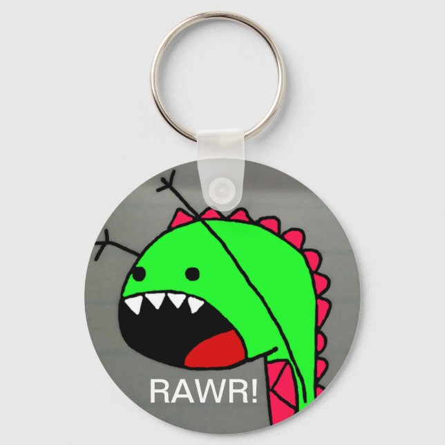 Rawr Dino Keychain (Front)