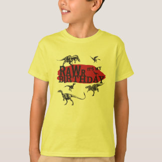 Rawr Dinosaur Birthday Shirt