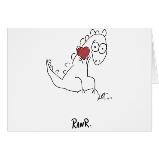 Rawr dinosaur ! cards (Front Horizontal)