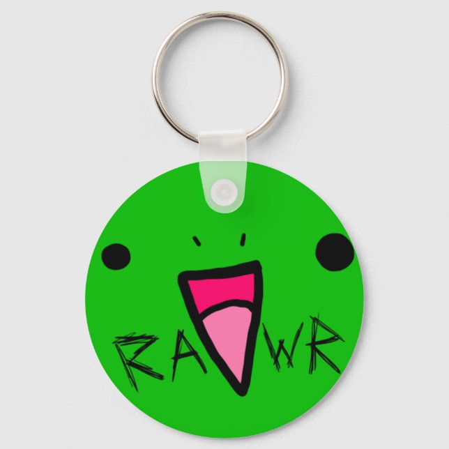 rawr dinosaur keychain (Front)