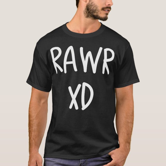 Rawr Emo Xd Scenester Scene Kid T-Shirt (Front)
