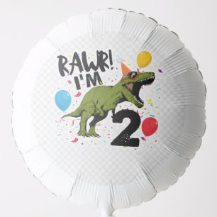 Rawr I’m 2 Dinosaur Birthday Balloon