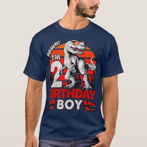 Rawr Im 2 Kids 2 Year Old  2nd Birthday Boy  Rex  T_Shirt
