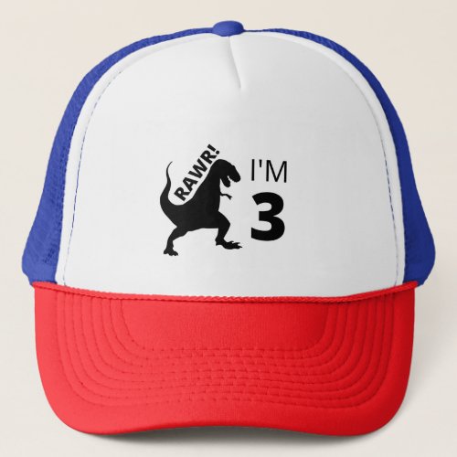 Rawr Im 3 Dinosaur Hat