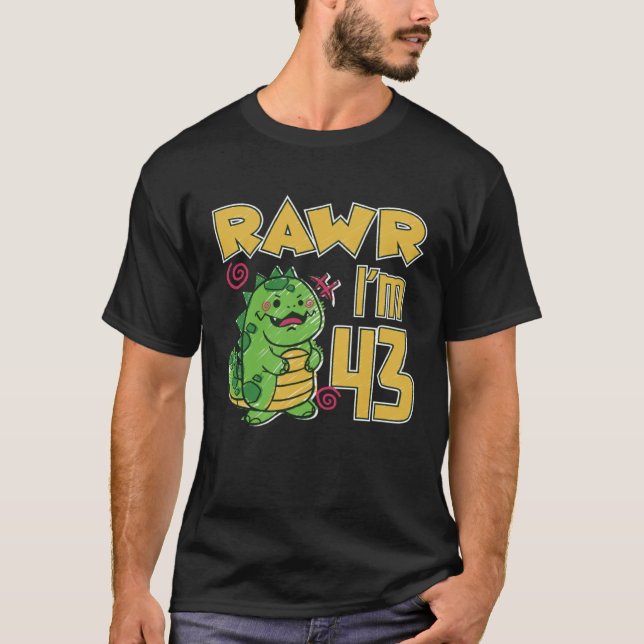 Rawr I'm 43 Pullover Hoodie (Front)