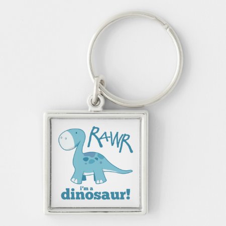 Rawr I'm A Dinosaur Diplodocus Premium Keychain