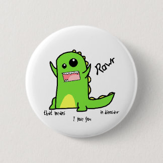 Rawr Pinback Button