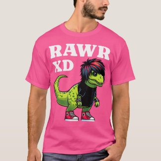 Rawr Xd Scene Kid 2000S Aesthetic Dinosaur Emo Sce T-Shirt