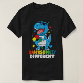 Rawrsomely Different Dinosaur Autism Awareness   T-Shirt