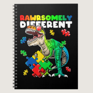Rawrsomely different dinosaur autism awareness top notebook