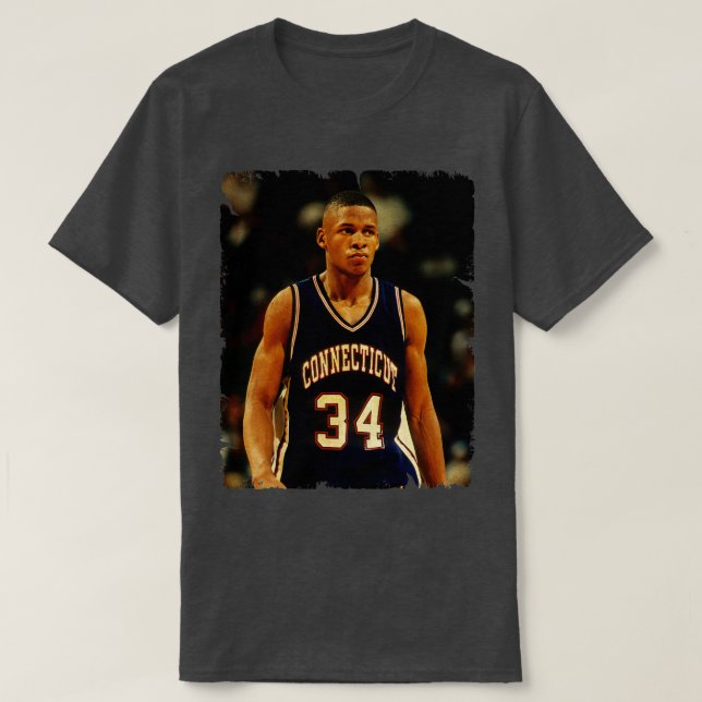 Ray Allen Vintage Design Of Basketball T-Shirt (Design Front)