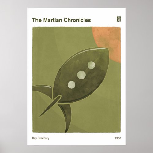 Ray Bradburys The Martian Chronicles  Sci Fi Liter Poster