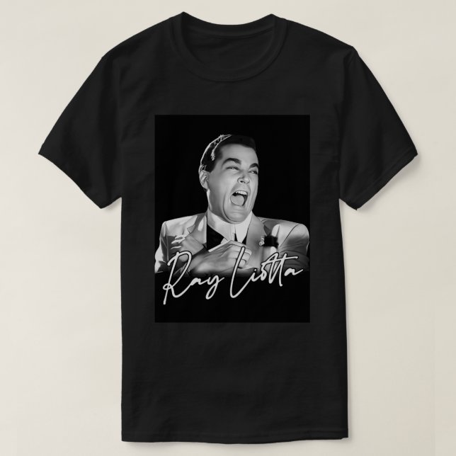 Ray Liotta  Retro Fan Art Design   T-Shirt (Design Front)