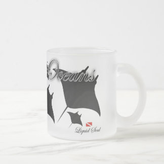 Ray of Blanket - to save our oceans Frosted Glass Coffee Mug