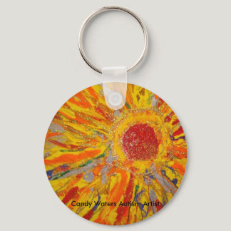 "Ray of Hope" by Candy Waters Autism Artist Keychain