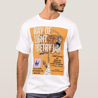 Ray of Light Poetry Jam white T-shirt
