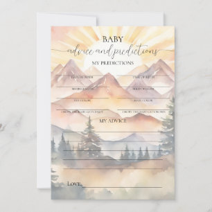 Ray of Sunshine Baby Advice & Predictions Card