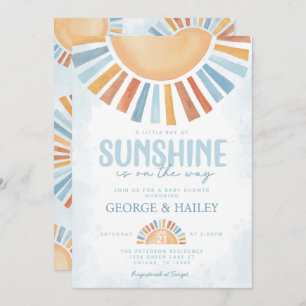 Ray of Sunshine Baby Shower Invitation